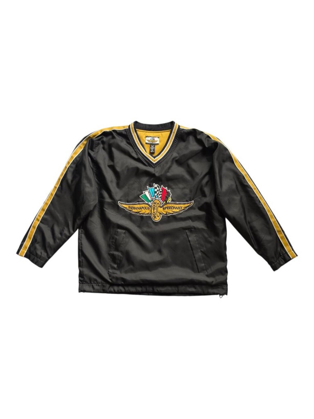 Vtg Indianapolis Motor Speedway Racing Pullover Windbreaker Jacket Mens S/M Boxy